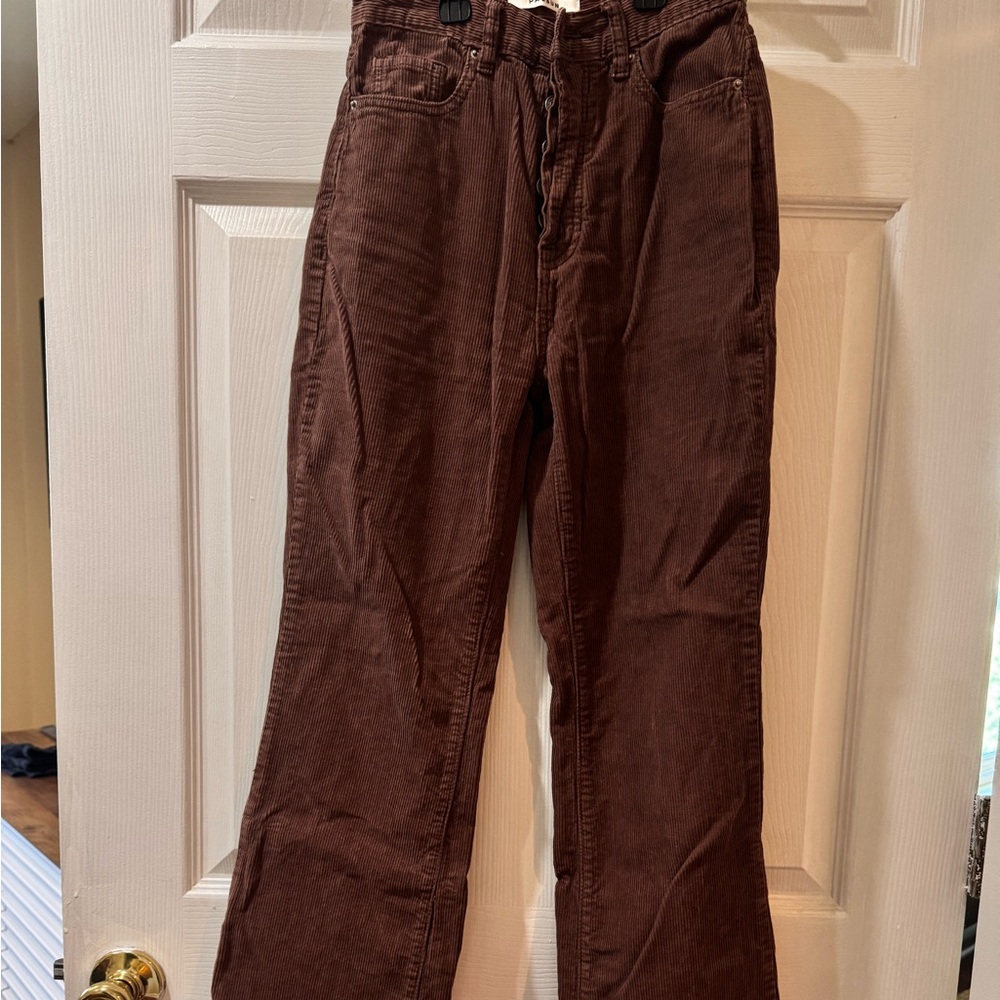 PacSun Brown Corduroy Pants Casual Straight Leg